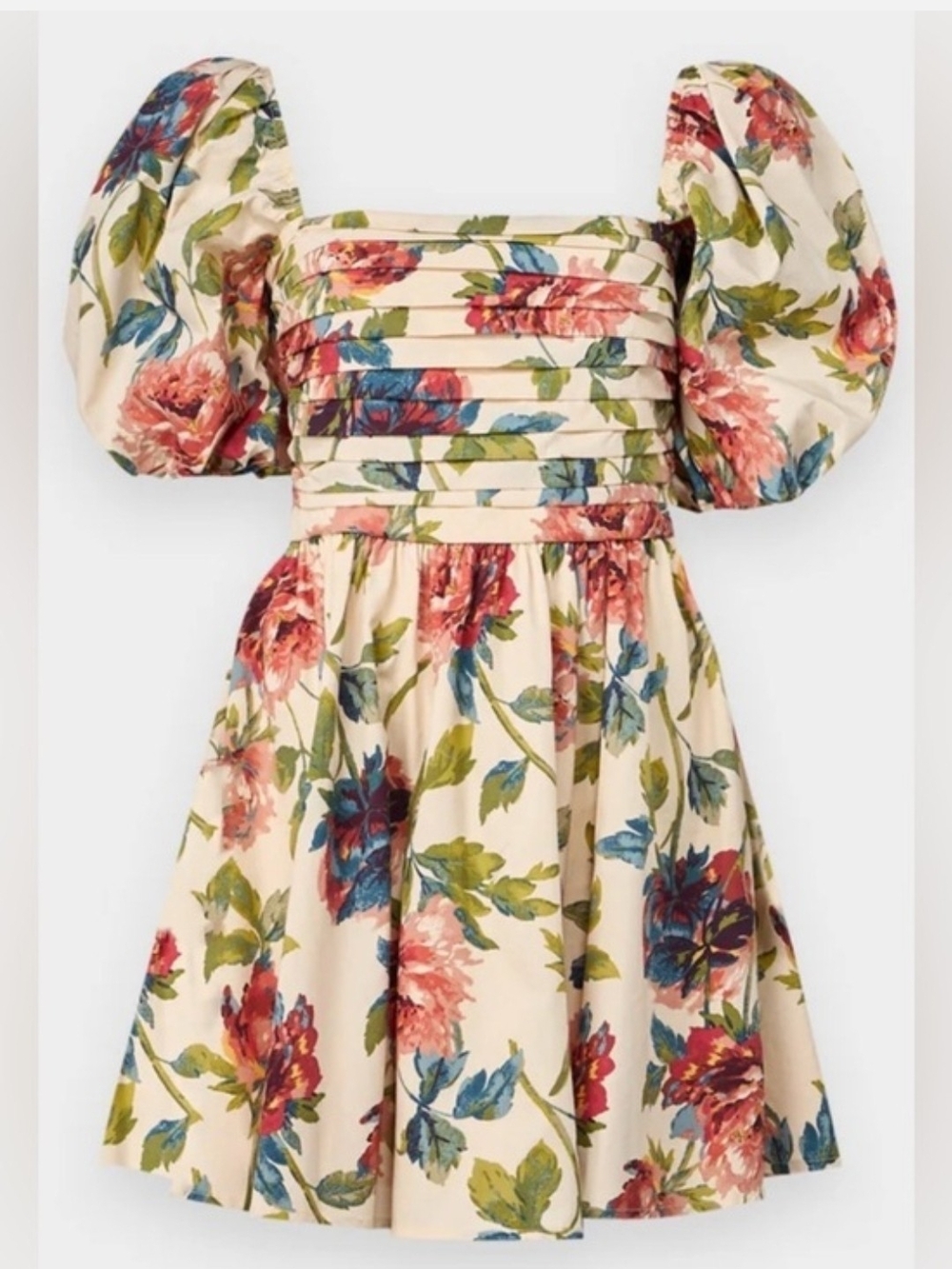 ISO Floral Puff Sleeve Dress